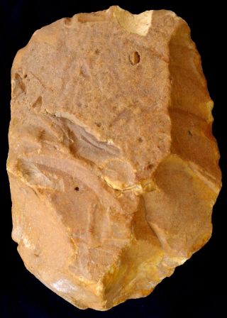 262 Gram Flint Natural Stone Resemble Hand Axe Tool Neanderthal photo