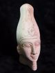 Rare Ancient Egyptian Carved Limestone Pharaoh Wearing Crown 1782 - 1570 Bc Egyptian photo 1
