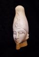 Rare Ancient Egyptian Carved Limestone Pharaoh Wearing Crown 1782 - 1570 Bc Egyptian photo 2