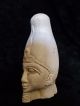 Rare Ancient Egyptian Carved Limestone Pharaoh Wearing Crown 1782 - 1570 Bc Egyptian photo 3