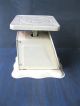 Antique Scale Kitchen American Family,  Old Cream/yellow Paint,  25 Lbs Scales photo 2