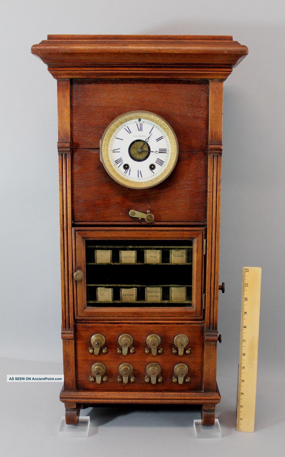 Rare Antique Seth Thomas Style B Hotel Burglar Alarm Wall Clock Nr Other Mercantile Antiques photo