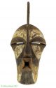 Songye Mask Male Kifwebe Striated Congo African Art Masks photo 1