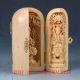 Chinese Boxwood Highly Difficulty Carved Thousand - Hand Kwanyin Floding Box Qw110 Boxes photo 3