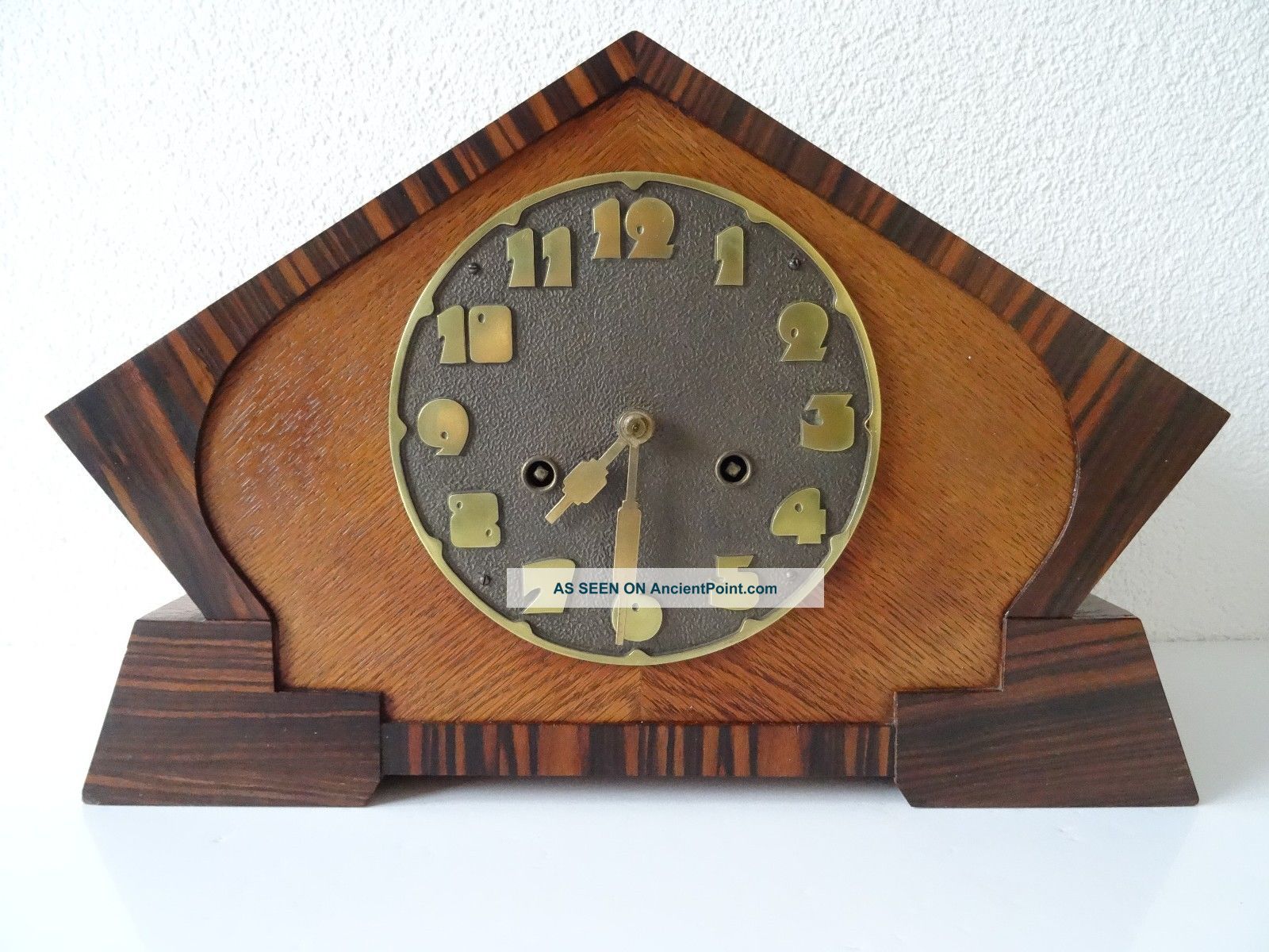 Junghans Antique German Ww2 Württemberg Shelf Mantel Art Deco Clock (hermle Era) Clocks photo