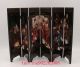 Delicate 6pc Double Sided Folding Lacquer Painting Woman Screen Deco Art Other Antique Decorative Arts photo 4