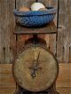 Antique 1907 Primitive Rustic Kitchen 24 Lb Scale Farm House Primitives photo 1