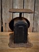 Antique 1907 Primitive Rustic Kitchen 24 Lb Scale Farm House Primitives photo 7