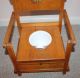 Vintage/antique Oak Baby/child Wood Potty Training Chair 1900-1950 photo 1