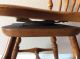 Vintage Ethan Allen Swivel Maple Nutmeg Comb Back Desk Chair Post-1950 photo 4