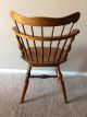 Vintage Ethan Allen Swivel Maple Nutmeg Comb Back Desk Chair Post-1950 photo 5