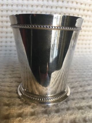 3.  13 Weight 4 Ounce Silverplate Julep Cup photo