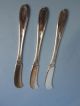 3 Towle Sterling Madeira Pattern Butter Knives Flat Handles All Sterling Flatware & Silverware photo 5