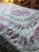 Lovely Hand - Quilted Spring Flower Patchwork Quilt - 86 