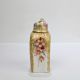 Antique Kpm Berlin Porcelain Tea Caddy With Weichmalerei Hp Flowers & Gold - Pc Other Antique Ceramics photo 1