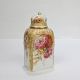 Antique Kpm Berlin Porcelain Tea Caddy With Weichmalerei Hp Flowers & Gold - Pc Other Antique Ceramics photo 5