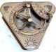 Rare Kelvin Hughes London Engraved Triangular Sundial Compass Scientific Metrics Compasses photo 2