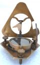 Rare Kelvin Hughes London Engraved Triangular Sundial Compass Scientific Metrics Compasses photo 4