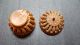 Antique Victorian Coquilla Nut Round Hand Carved Needle Case Needles & Cases photo 8