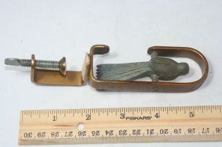 Clamp,  Hemming Bird Antique C1850 Brass Rare Figural,  Novelty photo