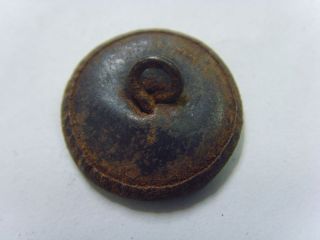 Early 1800s Very Rare Antique Metal Oriental Dragon Boat Picture Button 49878 photo