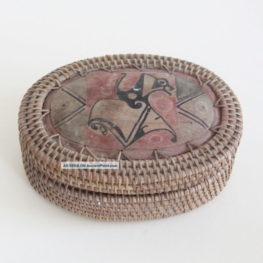 Northwest Pacific | Antique Native Indian Basket Box Haida ? (1890/1900) Native American photo
