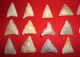 (21) Mini Triangle Sahara Neolithic Points,  Tools,  Prehistoric African Artifacts Neolithic & Paleolithic photo 1