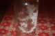 Apothecary Jar Pharmacy Bottle Frosted Glass Floral Round Stopper Bottles & Jars photo 3