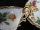 Vintage Stanley English Pink Yellow Red Cabbage Roses Heavy Gold Cup & Saucer Cups & Saucers photo 3