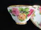 Vintage Stanley English Pink Yellow Red Cabbage Roses Heavy Gold Cup & Saucer Cups & Saucers photo 4