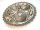 19th C Persian Islamic Silver Allah Calligraphy Brooch French Export Hallmarks Islamic photo 2