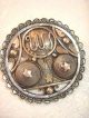 19th C Persian Islamic Silver Allah Calligraphy Brooch French Export Hallmarks Islamic photo 5
