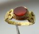Pure Gold Roman Ring Ancient Ring With Carnelian Gem Stone Rare Roman photo 3