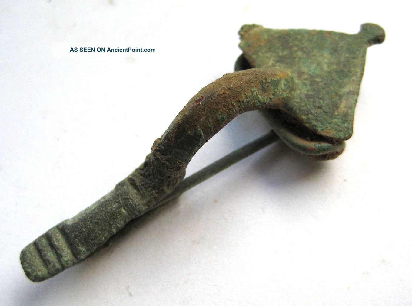 Circa.  100 A.  D Roman Period Bronze Military Type Fibula Brooch British photo