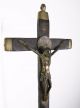 18thc Christian Crucifix Bakongo People Congo Kongo Brass Patina Tribal Catholic Sculptures & Statues photo 4