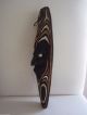 Papua Guinea Hand Carved Wooden Wall Mask (png Primitive Native Carving) Pacific Islands & Oceania photo 2