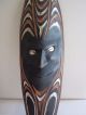 Papua Guinea Hand Carved Wooden Wall Mask (png Primitive Native Carving) Pacific Islands & Oceania photo 3