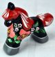 Russian Khokhloma Hand Painted Wooden Collectible Toy 