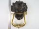 Huge Massive Door Knocker Hammer Lion Brass Bronze England 1960s Home Decor Door Bells & Knockers photo 5