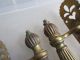 Victorian Brass Door Handles Shop Pulls Antique Gothic Reeded Pierced 1890 Old Door Knobs & Handles photo 7