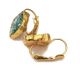 Roman Glass Fragments Ancient 200 B.  C Oval Gold P.  Earrings Roman photo 2