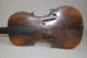 Antique German Or French Violin Coffin Case 19th Century W/ Bow For Restoration String photo 1