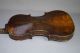 Antique German Or French Violin Coffin Case 19th Century W/ Bow For Restoration String photo 2