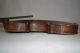 Antique German Or French Violin Coffin Case 19th Century W/ Bow For Restoration String photo 5