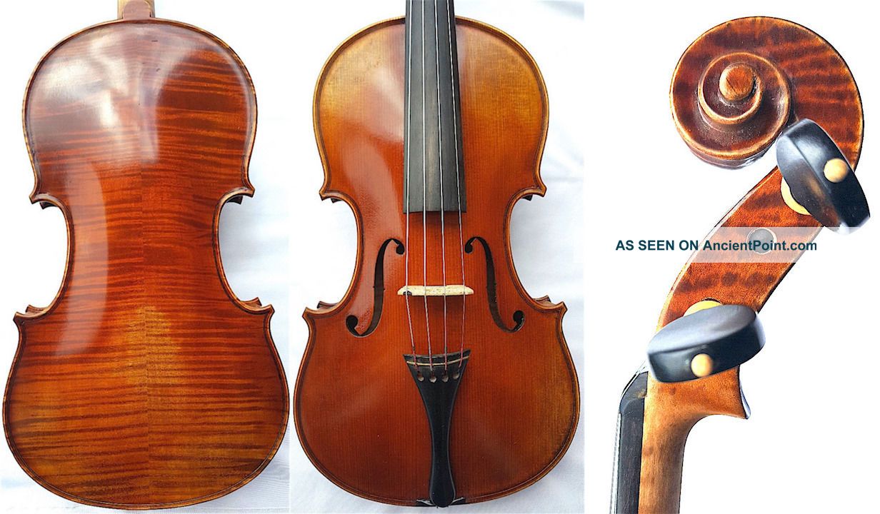 Fine 4/4 Old Italian Violin R.  Giovanni C.  19.  Old Tiger Wood 小提琴 СКРИПКА Geige String photo
