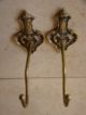 Vintage Brass Ornate Wall Hooks/hangers Hooks & Brackets photo 2