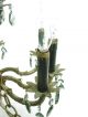 Antique Hanging Brass Chandelier Ornate 8 Arm Lights Crystal Ceiling Fixture Chandeliers, Fixtures, Sconces photo 2