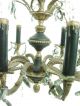 Antique Hanging Brass Chandelier Ornate 8 Arm Lights Crystal Ceiling Fixture Chandeliers, Fixtures, Sconces photo 4