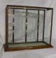 Antique Oak Showcase Vintage Collar Country Store Display Case Display Cases photo 1