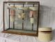 Antique Oak Showcase Vintage Collar Country Store Display Case Display Cases photo 3